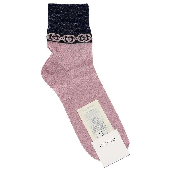 Gucci Interlocking GG Logo Chain Socks - Picture 3 of 11